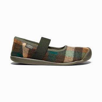 KEEN Női Sienna Mary Jane Plaid Utcai Cipő Barna